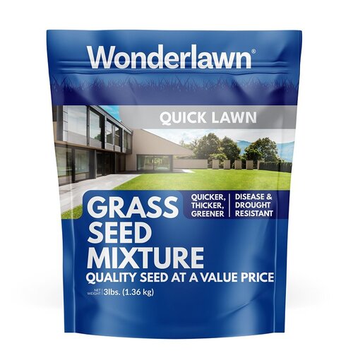 Wonderlawn 135936 135936 Quick Lawn Grass Seed Mixture, 3 lb