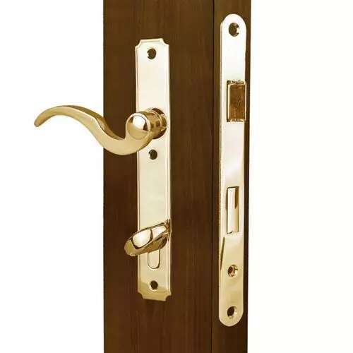 Imperial USA DL-ML800-US3 ML800 Series Bright Brass Grade 1 Entry Atrium Mortise Lock with Thumb Turn Lever