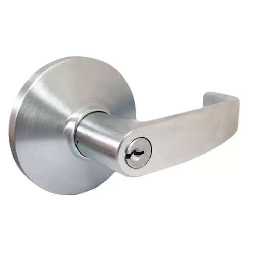 DXML Series Brushed Chrome Grade 1 Storeroom Mortise Lock Door Handle with Sectional Right-Handed Lever