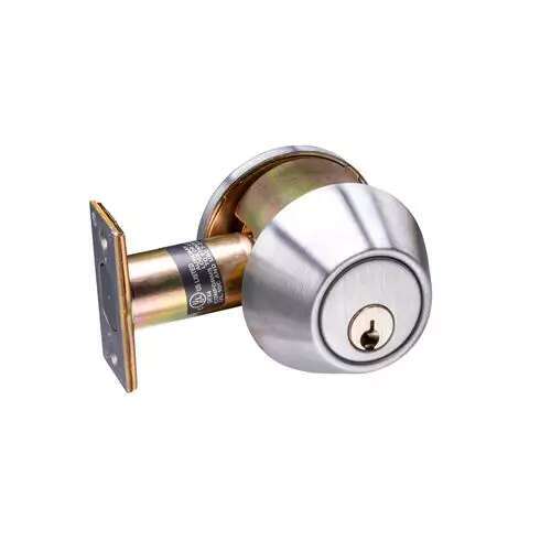 700 Series Grade 2 Brushed Chrome Single Cylinder Deadbolt