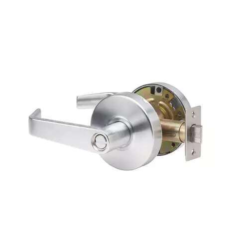 Heavy Duty Brushed Chrome Grade 1 Commercial Cylindrical Passage Hall/Closet Door Handle