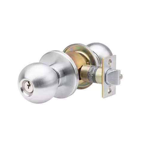 Heavy Duty Stainless Steel Grade 1 Commercial Cylindrical Classroom Door Knob with Lock