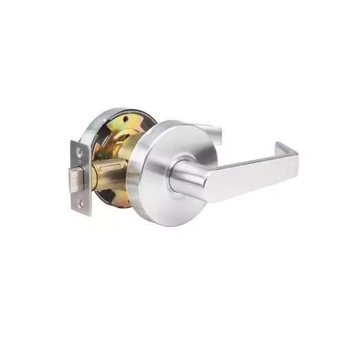 Eiffel Standard Duty Brushed Chrome Grade 2 Commercial Cylindrical Passage Hall/Closet Door Handle with Clutch Function