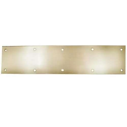 8 " x 34 " Bright Brass Commercial Kick Plate