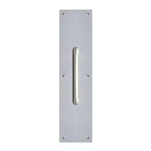 3-1/2 " x 15 " Stainless Steel Pull Plate with Classic Pull