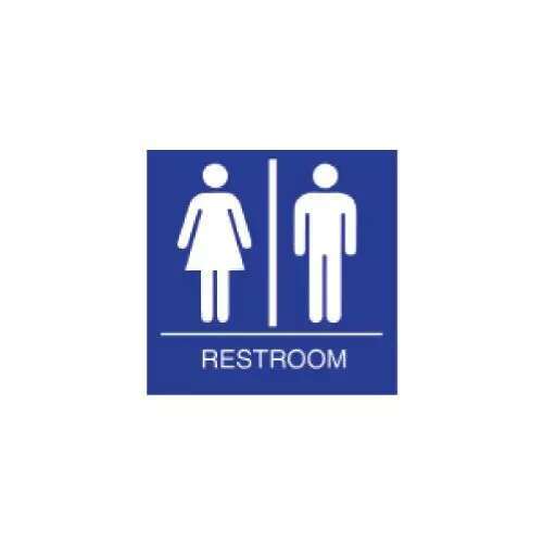 Imperial USA GH-S442-BLUE Family Restroom Sign
