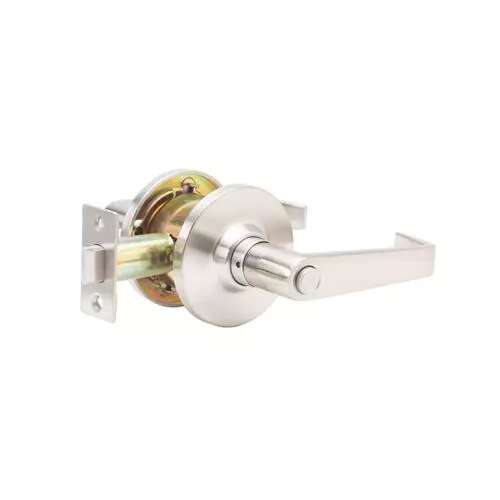 GLC Series Brushed Chrome Grade 3 Commercial/Residential Privacy Door Handle with Lock