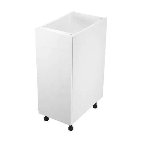 Quick Assemble Modern Style, White Gloss 15 " Base Kitchen Cabinet (15 " W x 24 " D x 34.50 " H)