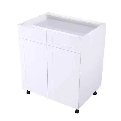 Quick Assemble Modern Style, Shaker White 33 " Base Kitchen Cabinet, 1 Drawer(33 " W x 24 " D x 34.50 " H)