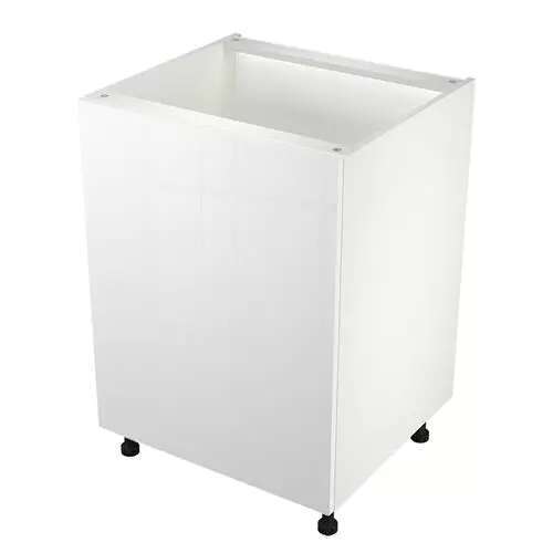 Quick Assemble Modern Style, White Gloss 30 " Sink Base Kitchen Cabinet, 2 Door (30 " W x 24 " D x 34.50 " H)