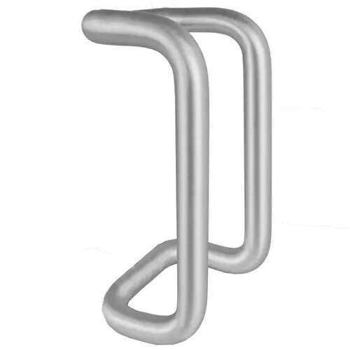 Aluminum Storefront Dual Back to Back Pull Bar