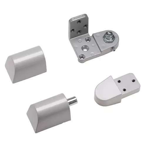 Pitco Style 3/4 " Left Hand Offset Door Pivot Hinge Set for Adams Rite Type Storefront Door in Aluminum