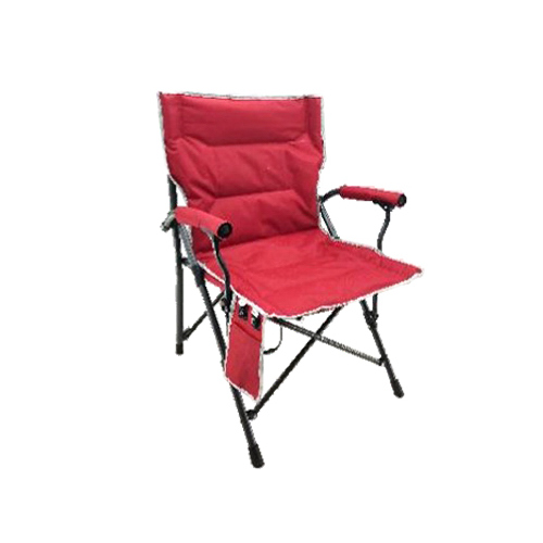 Heated Quad Chair, Red Fabric