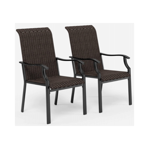 Wicker Chairs  pair
