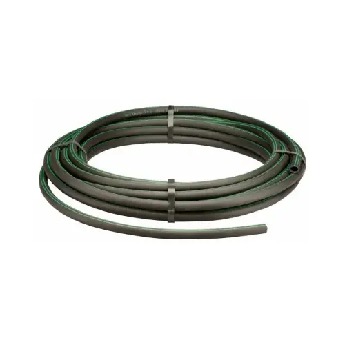 EZ Pipe, 0.49 in ID, 50 ft L, Barb, Polyethylene, Gray