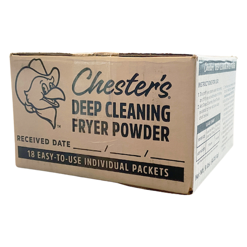 CHESTER'S 71466 Chester's Deep Cleaning Fryer Powder, 1 Count, 1 Per Box, 18 Per Case