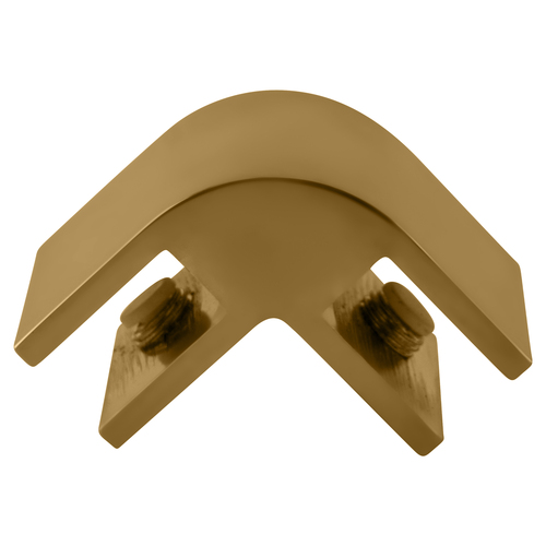 Gold 2-Way 90 Degree Standard Connector for 3/8" Glass