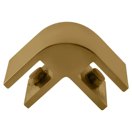 Gold 2-Way 90 Degree Standard Connector for 3/8" Glass