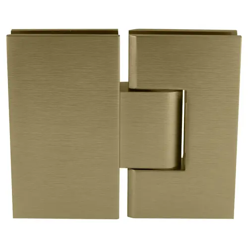 Brushed Bronze Vienna 380 Series Adjustable 180 Degree Glass-to-Glass Hinge