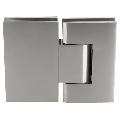Satin Chrome Geneva 380 Series Adjustable 180 Degree Glass-to-Glass Hinge