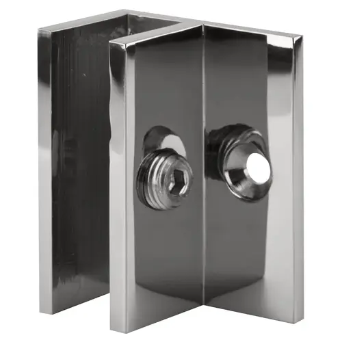 Polished Chrome Square Clamp with Horizontal Leg