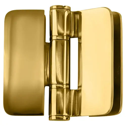 Polished Brass Zurich 01 Series 180 Degree Glass-to-Glass Outswing or Inswing Bi-Fold Hinge