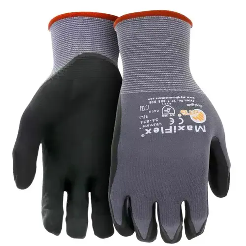 GLOVES WORK MIC-FOAM BLACK XL Pair