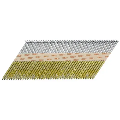 Senco H627ASBXN ProHead Collated Nail, 3 in L, 11 ga, Steel, Hot-Dipped Galvanized, Full Round Head, Ring Shank - pack of 2500