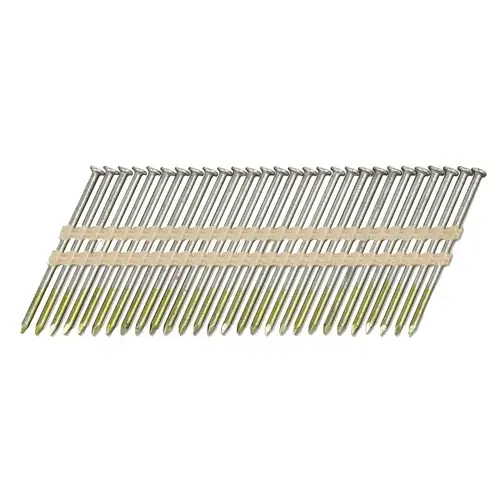 Sheathing Nail, 12D, 3-1/4 in L, 21 ga Gauge, Steel, Basic Bright, Full Round Head - pack of 1000