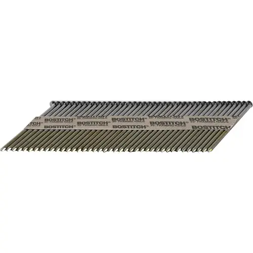 Framing Nails 3" L X 15 Ga. Angled Strip Coated 33 deg Coated Brite