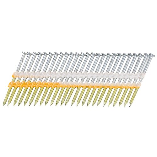 Sheathing Nail, 6D, 2 in L, 21 ga Gauge, Steel, Hot-Dipped Galvanized, Full Round Head - pack of 1000
