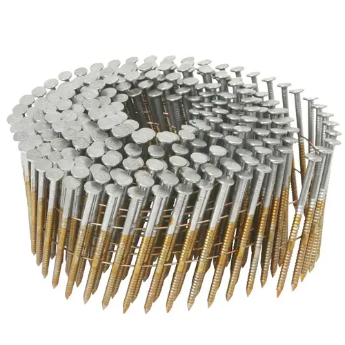 Framing Nails 3" L Wire Coil Bright 16 deg Bright