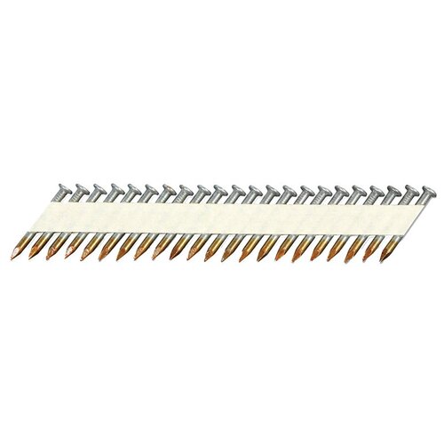 Connector Nail, 1-1/2 in L, Metal, Basic Bright, Full Round Head, Smooth Shank - pack of 3000