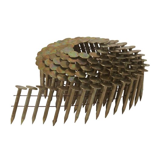 Metabo HPT 12111HPT Roofing Nails 1-1/4" L Wire Coil Electro Galvanized 16 deg Electro Galvanized