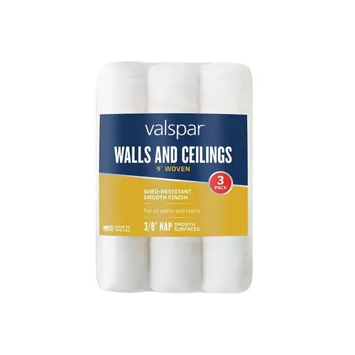 9 In. Woven Walls & Ceilings Roller Covers (3-Pack)