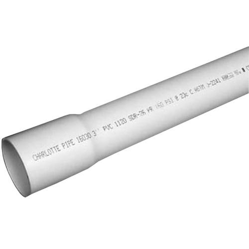 SDR Series 27573 Pipe, 2 in, 20 ft L, Solvent Weld, PVC