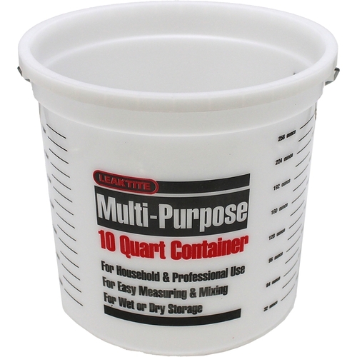 20325 Paint Container, 10 qt Capacity, HDPE, Natural