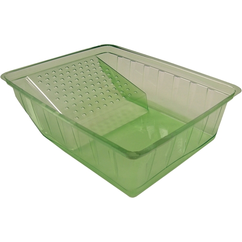201303 Paint Tray, 6 in W, Plastic, Green