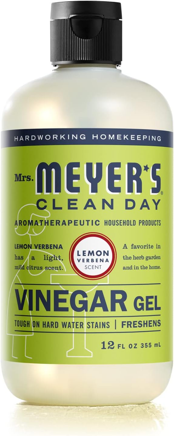 Mrs. Meyer's 70189 Clean Day Cleaner, 12 oz Bottle, Gel, Lemon Verbena, White