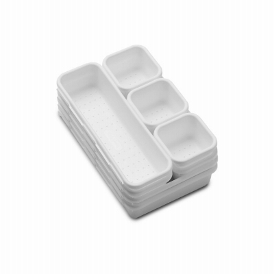 MADESMART HOUSEWARES 95-59001-06 8-Pc. Interlocking Bin Pack Organizer, White