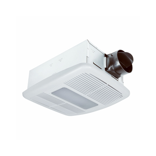 Bathroom Ventilation Fan/Heat Combination with Lights BreezRadiance 80 CFM 1.5 Sones White