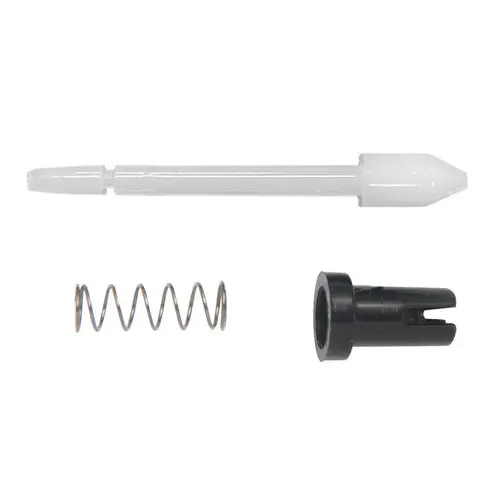 Nylon White Plunger & Black Cap Latches for 3/4" x 3/8" or 7/16" Frame - Bulk - pack of 100