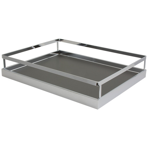 Back Frame Tray Set, for Tandem Chef's Pantry Frame clearance: 15" Interior clearance: 16 1/2" 14 7/8" Arena Plus, Chrome/Anthracite, width 14 7/8"