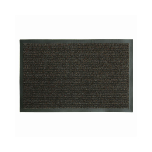 Sports Licensing Solutions 27391 Rib Mat, 36 in L, 21 in W, Polypropylene Surface, Brown
