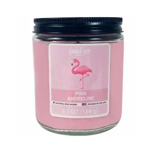 Jar Candle, 6.5 oz Candle, Pink Shoreline Fragrance - pack of 6