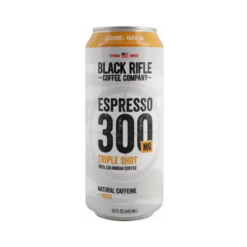 Black Rifle Coffee Company 36-007-01C Caramel Vanilla Coffee Drink, 300mg Caffeine, 15 oz.