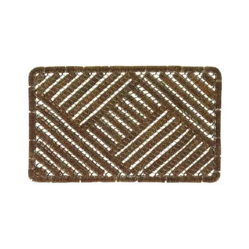 Sports Licensing Solutions 58788 Utility Mat 30" L X 18" W Brown Wire Brush Coir Brown