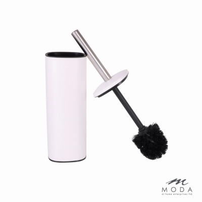 MODA AT HOME ENTERPRISES LTD 305924-WHT Toilet Bowl Brush & Caddy, White