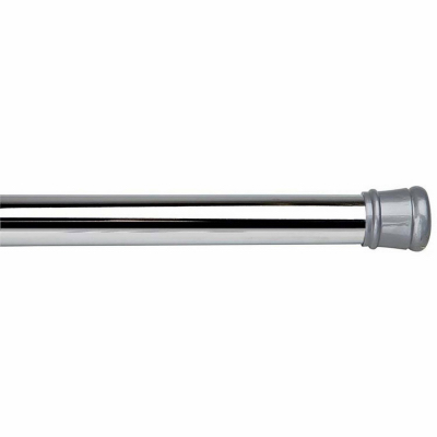 MODA AT HOME ENTERPRISES LTD 305257K Shower Curtain Tension Rod, Chrome, 41 to 76 In.