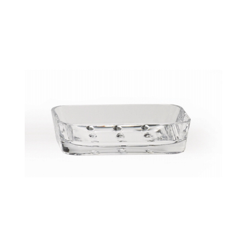 Optiks Bathroom Soap Dish, Clear Acrylic